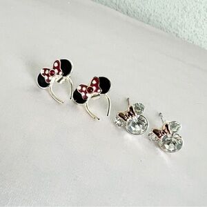 Minnie Mouse Earrings Set